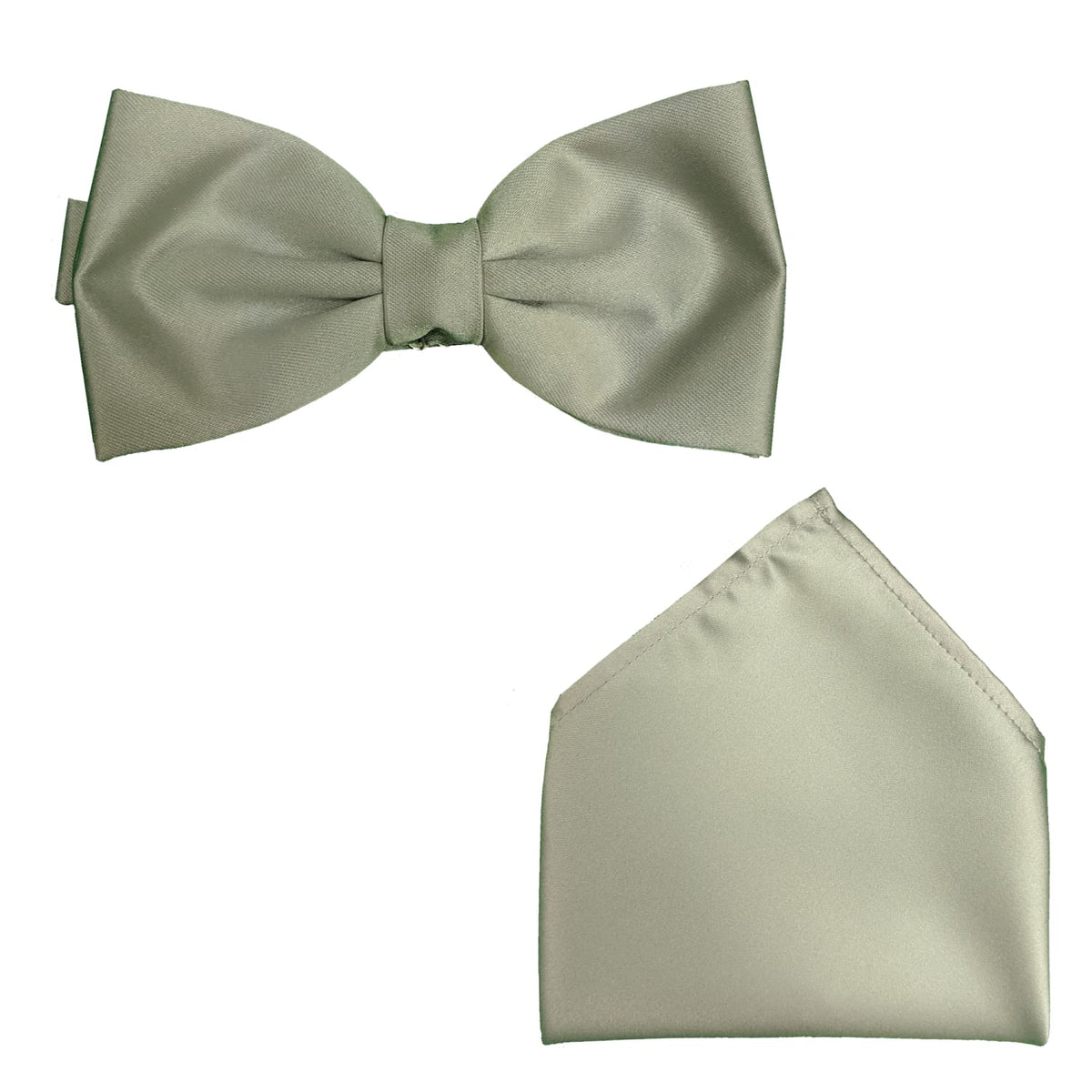 Folkespeare Bow Tie &amp; Pocket Square Set - BK0030 - Pearl 1