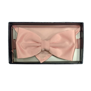 Folkespeare Bow Tie & Pocket Square Set - BK0030 - Pink 5