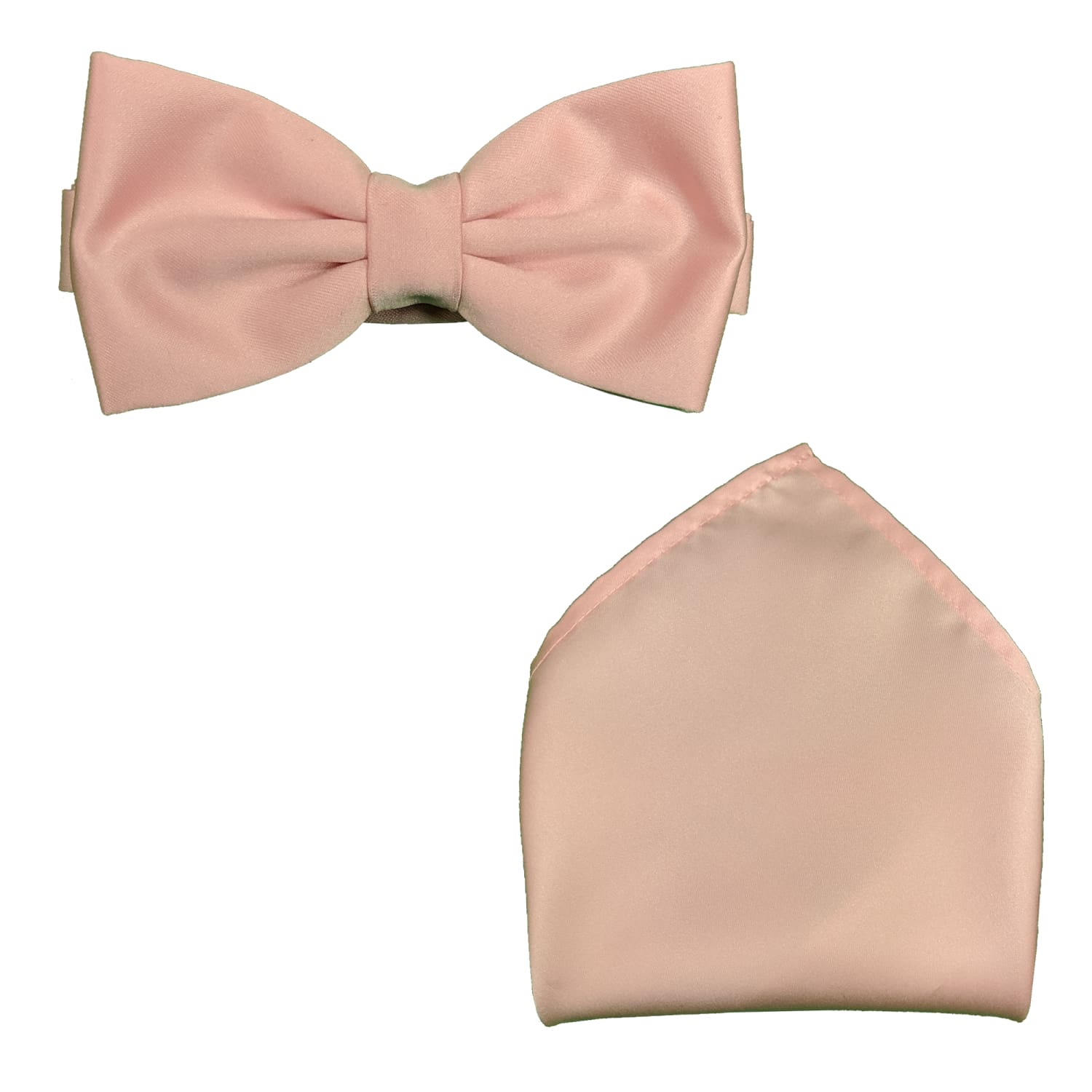 Folkespeare Bow Tie & Pocket Square Set - BK0030 - Pink 1