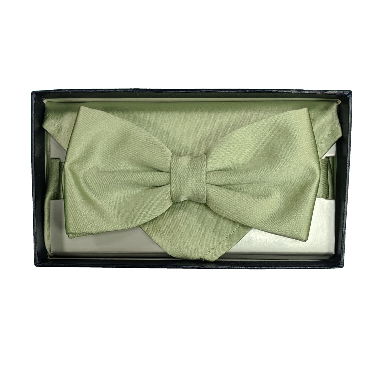 Folkespeare Bow Tie & Pocket Square Set - BK0030 - Sage 5