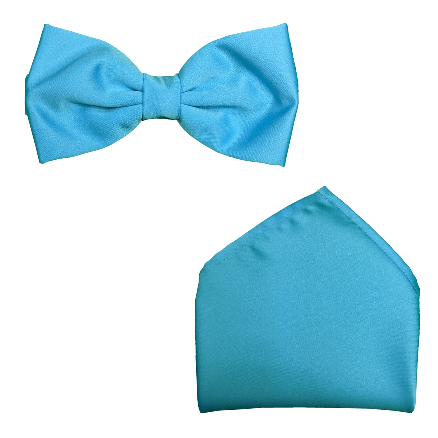 Folkespeare Bow Tie & Pocket Square Set - BK0030 - Turquoise 1