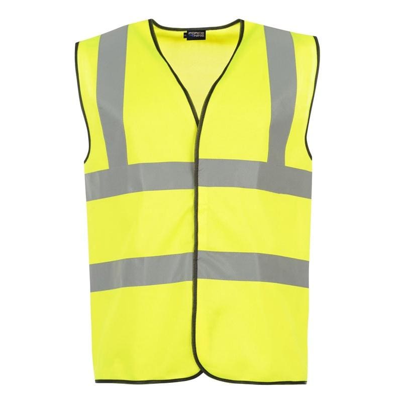 Force Nine Hi-Vis Vest - 25900 - Yellow 1