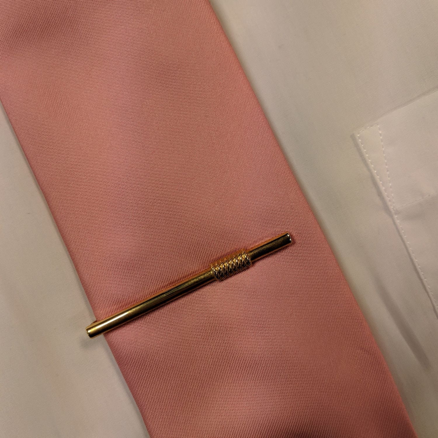 Gold Coloured Tie Clip 1