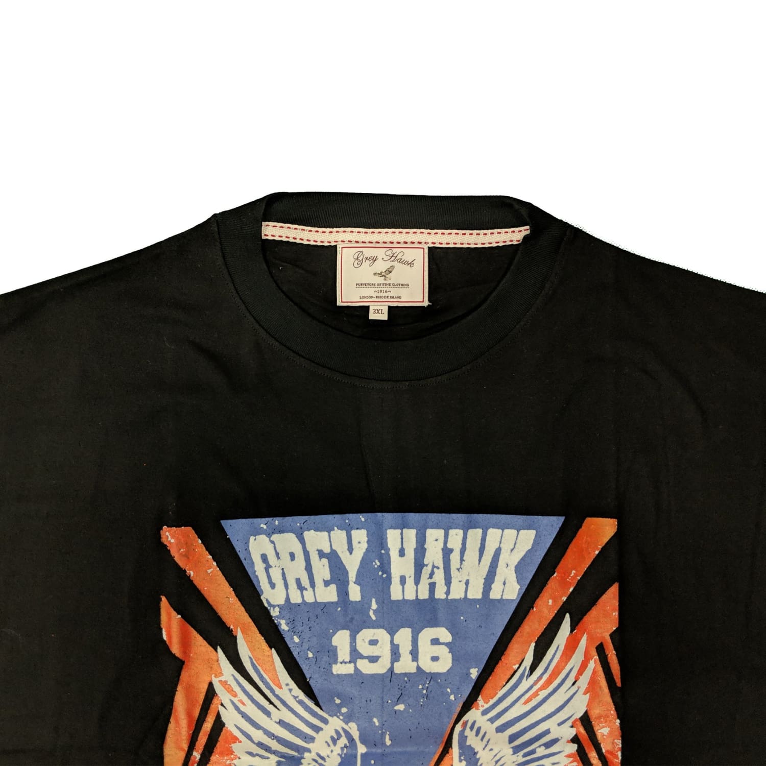 Grey Hawk T-Shirt - GH02 - Black 2