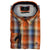 Hatico L/S Shirt - 5084 - Orange Check 1