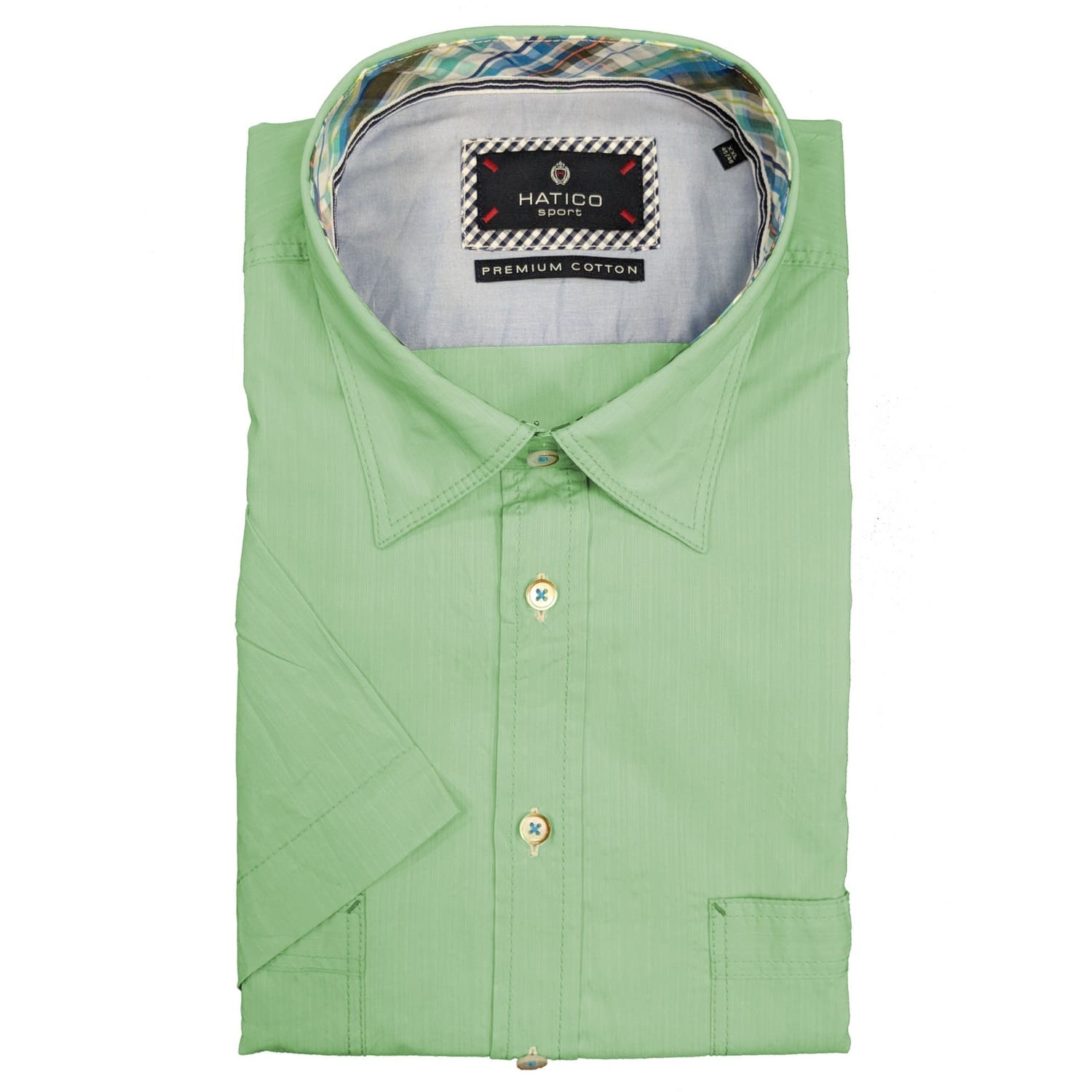 Hatico S/S Shirt - 3207 - Green 1