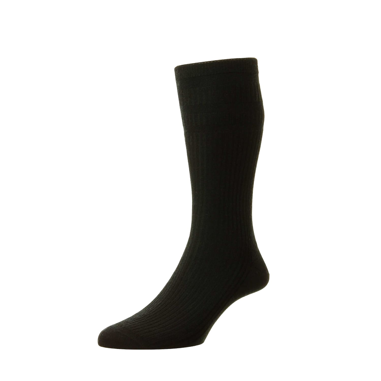 HJ Extra Wide Softop Socks - HJ191H - Cotton - Black 1