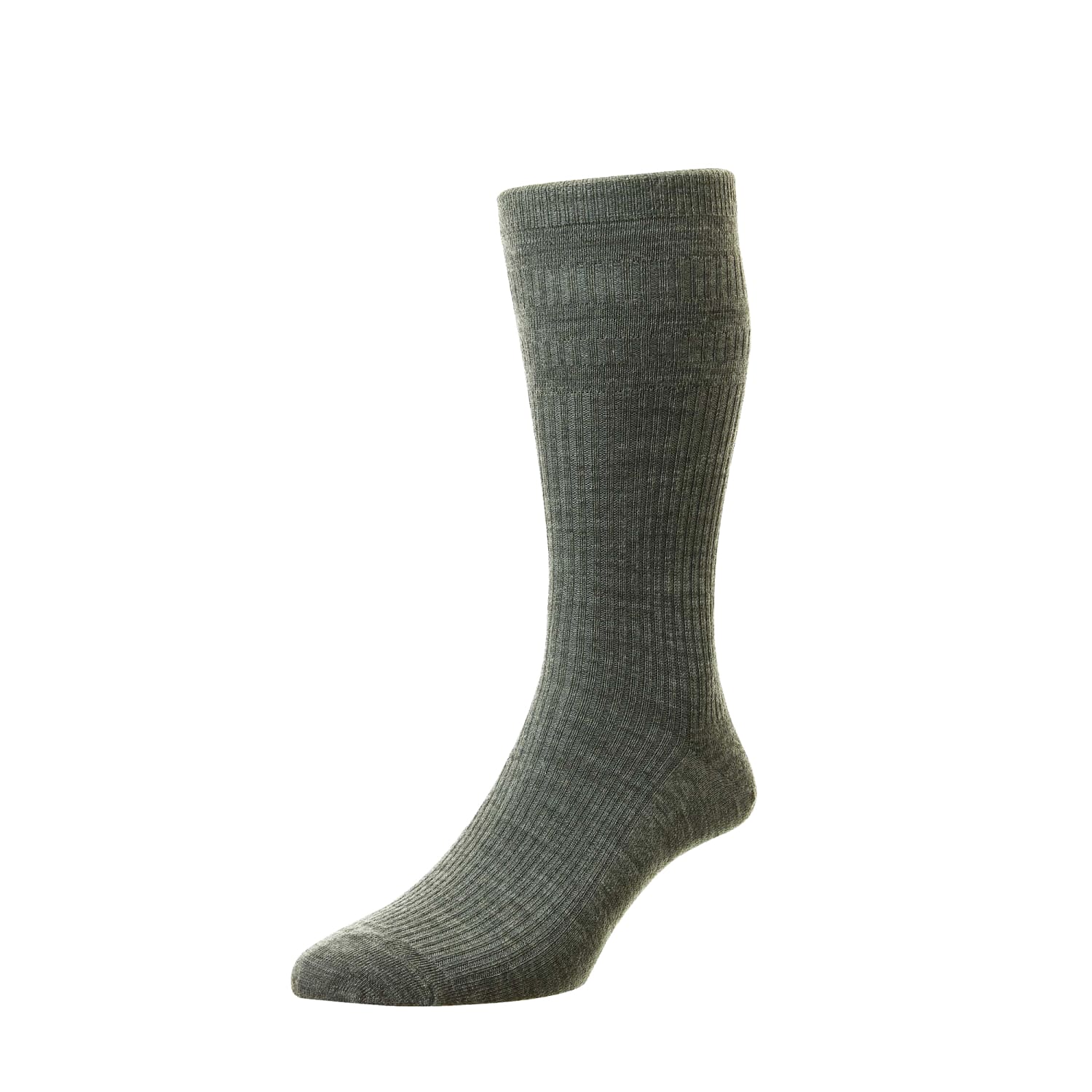 HJ Softop Socks - HJ90 - Wool - Mid Grey 1