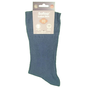 HJ Softop Socks - HJ91 - Cotton - Indigo 2