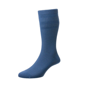 HJ Softop Socks - HJ91 - Cotton - Indigo 1