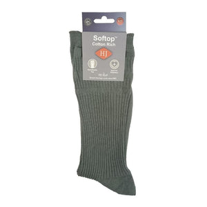 HJ Softop Socks - HJ91 - Cotton - Mid Grey 2