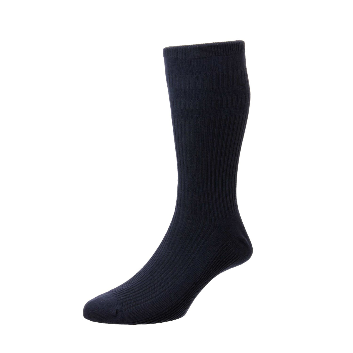 HJ Softop Socks - HJ91 - Cotton - Navy 1