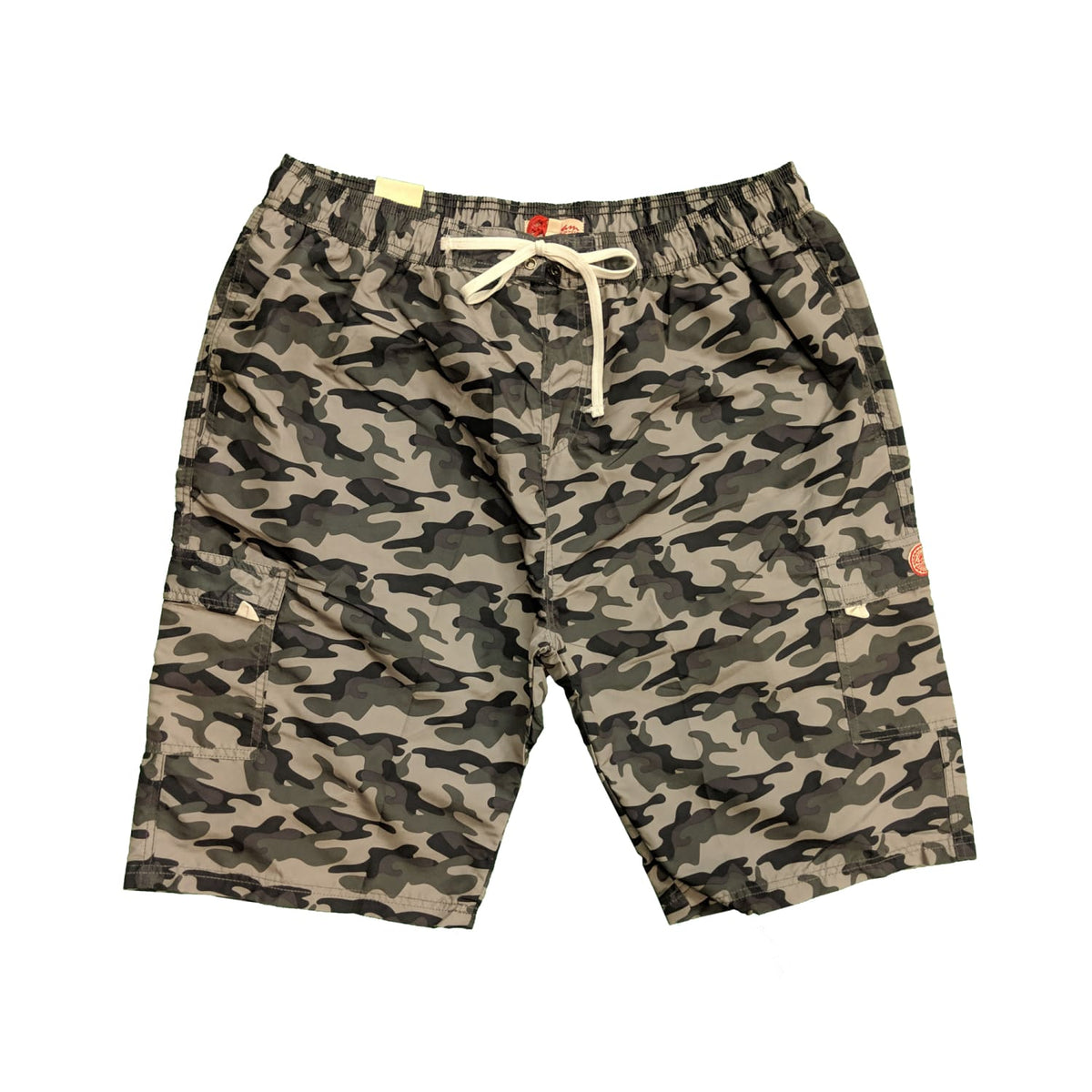 Kam Cargo Swim Shorts - KBS 390 - Green Camo 1