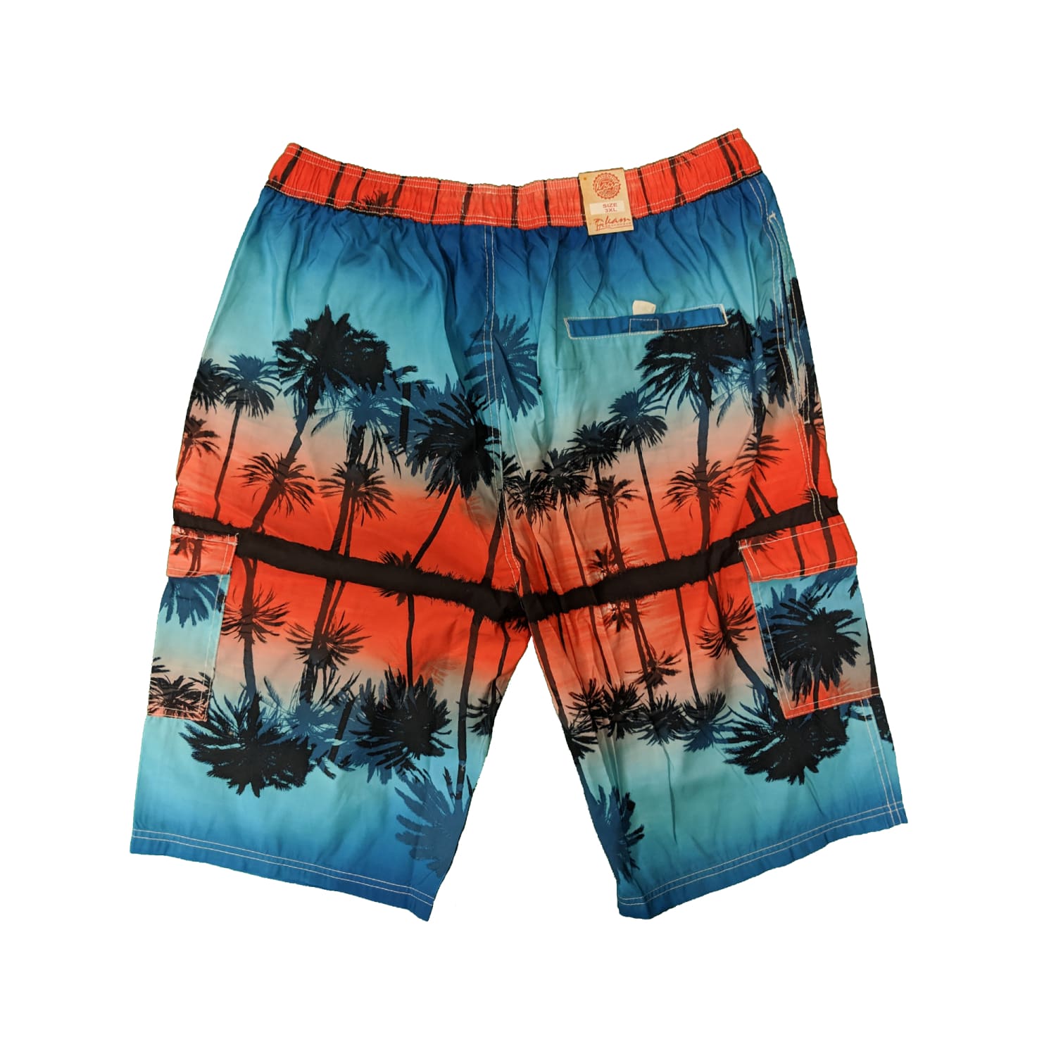 Kam Cargo Swim Shorts KBS 391 Orange Blue