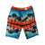 Kam Cargo Swim Shorts - KBS 391 - Orange / Blue 2