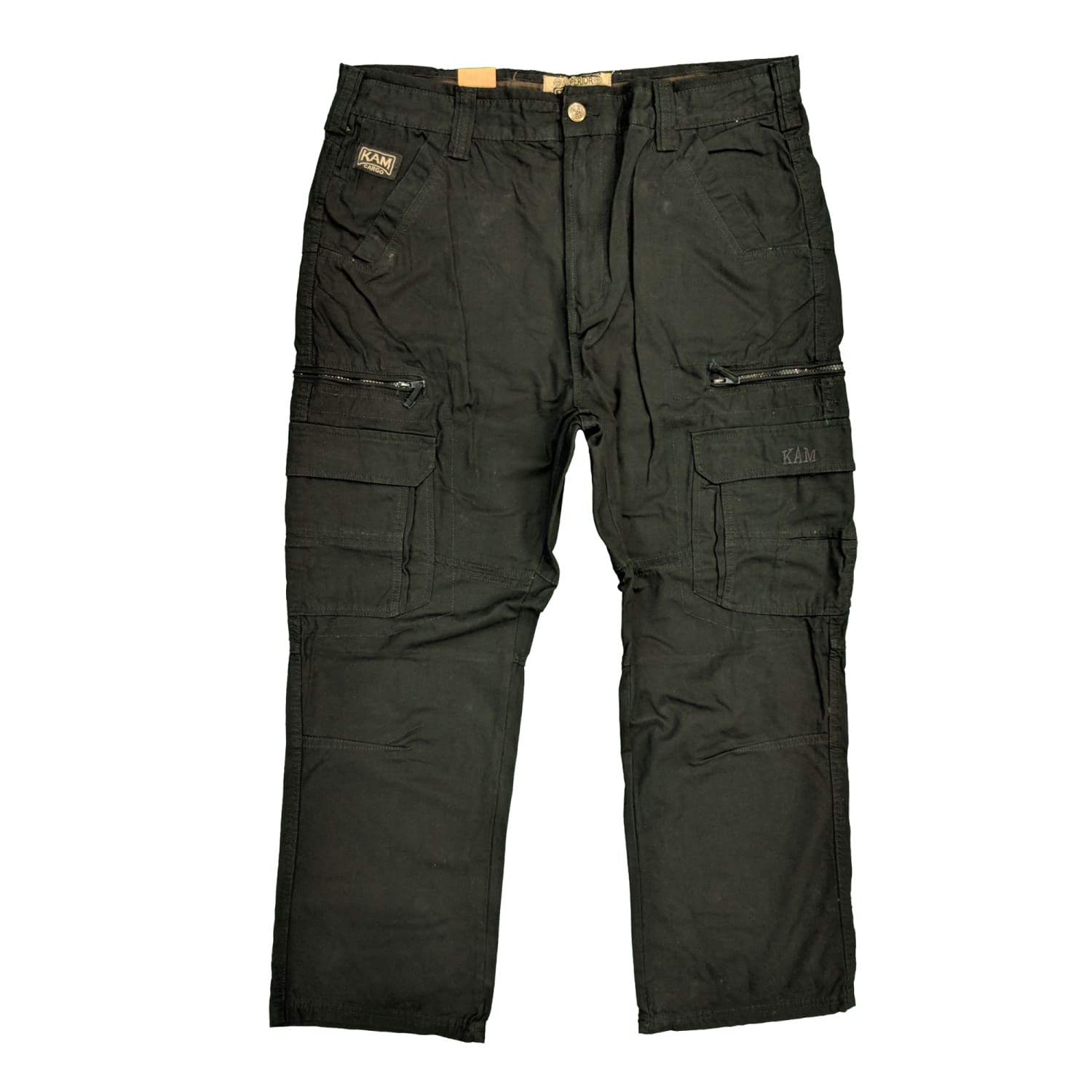 Kam Cargo Trousers - KBS 118 - Black 1