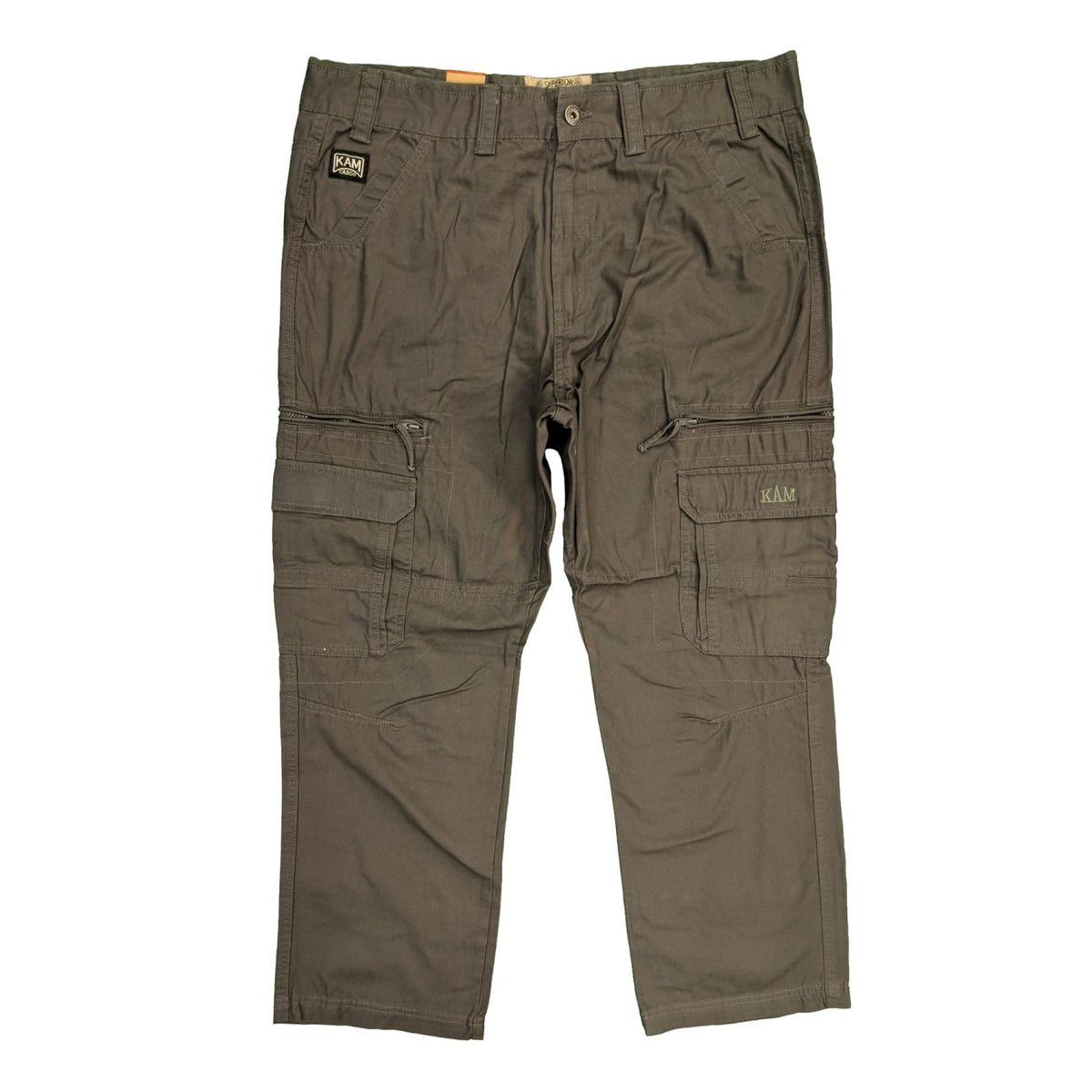 Kam Cargo Trousers - KBS 118 - Charcoal 1