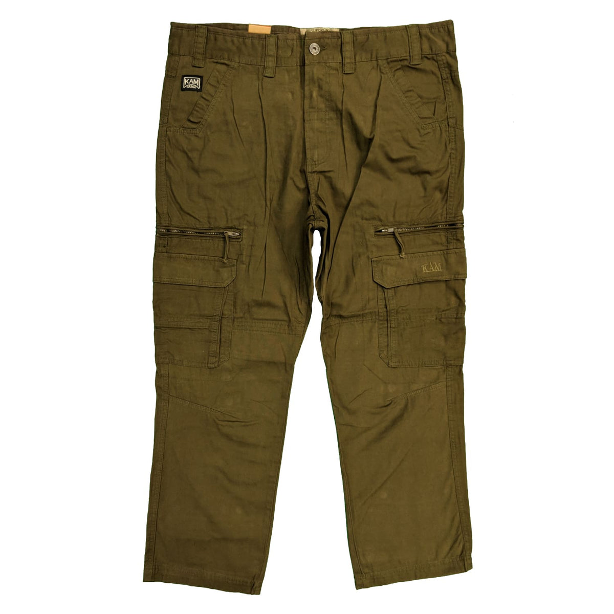 Kam Cargo Trousers - KBS 118 - Khaki 1