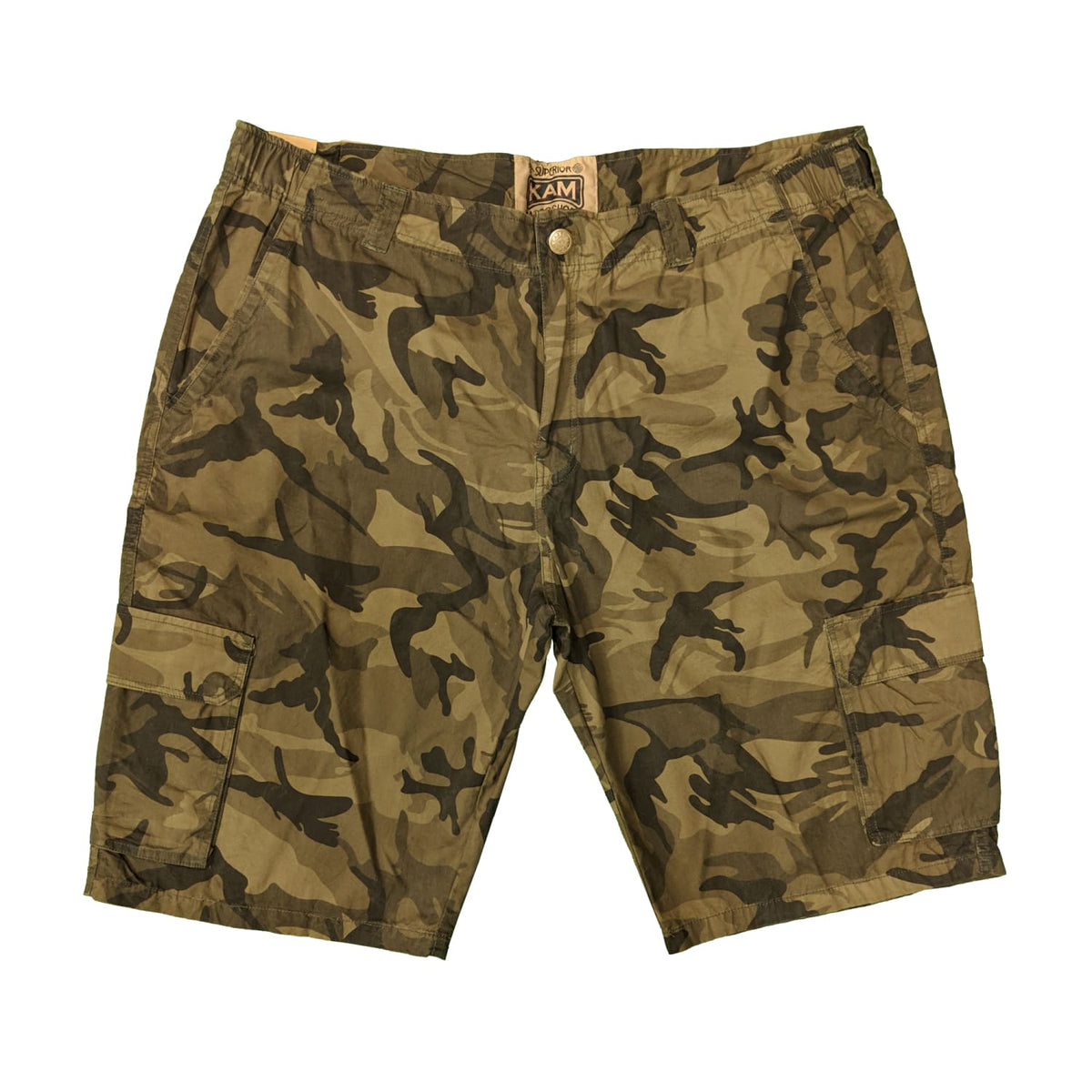 Kam Cargo Twill Shorts - KBS 388 - Green Camo 1