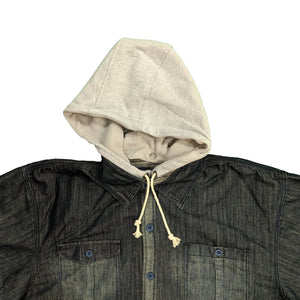 Kam Denim S/S Shirt with Hood - KBS 6114 - Denim 2