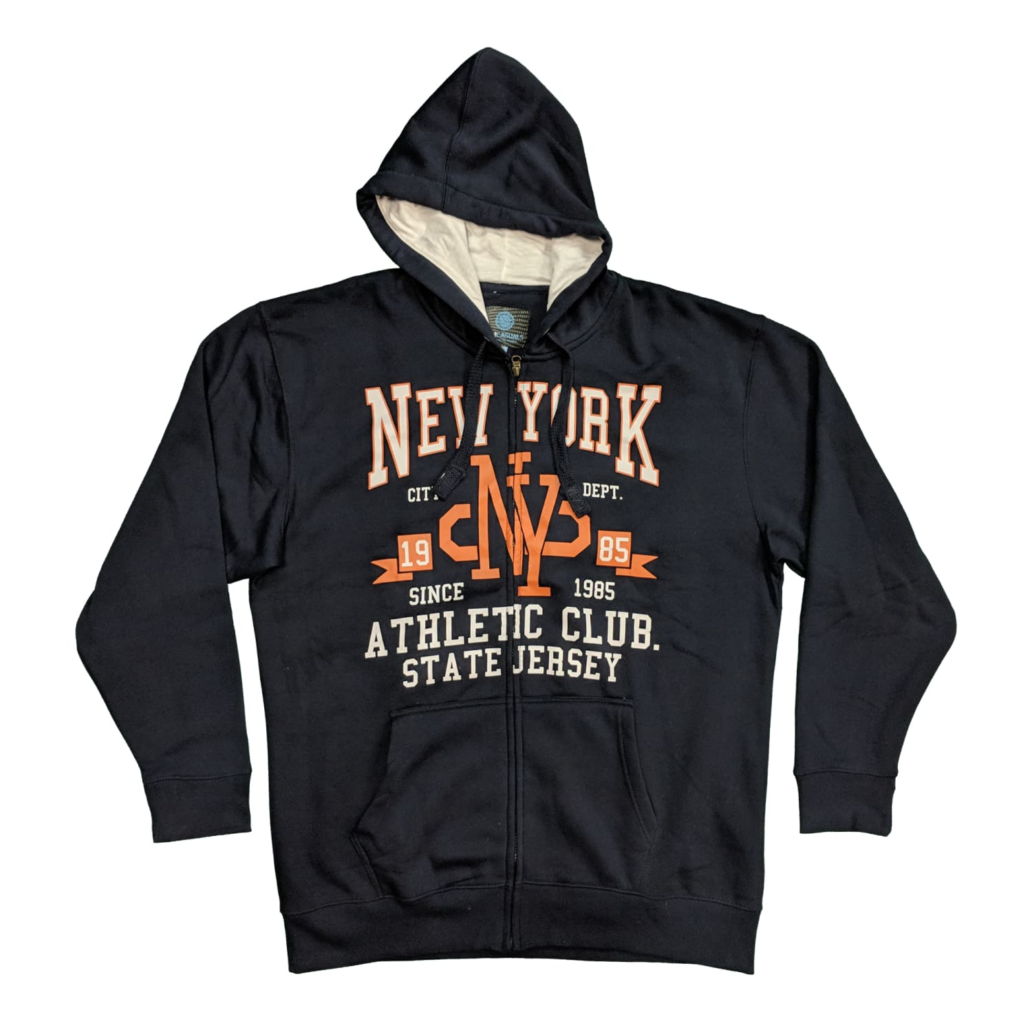 Kam Full Zip New York Hoody - KBS768 - Navy 3