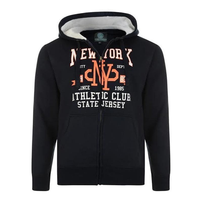 Kam Full Zip New York Hoody - KBS768 - Navy 1