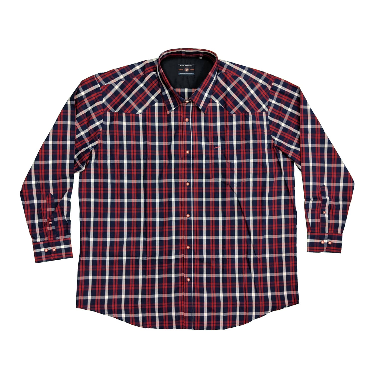 Kam L/S Shirt - KBS6143 - Red 2