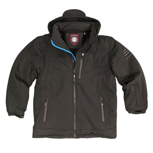 Kam Soft Shell Sherpa Lined Jacket - KBS KV86 - Black 3