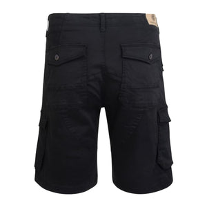 Kam Stretch Cargo Shorts - KBS 320 - Black 2