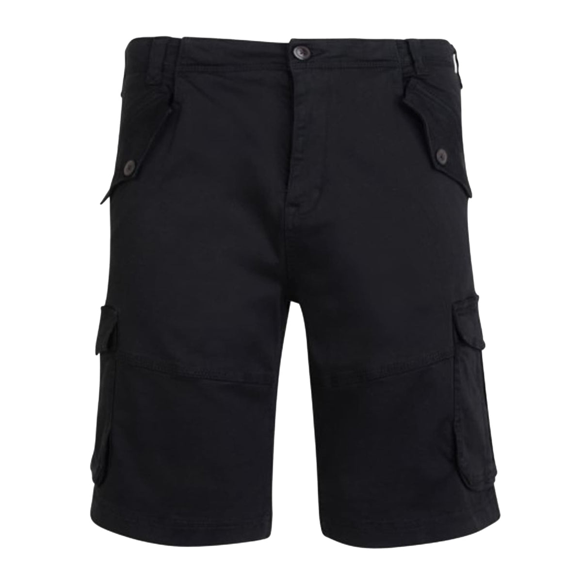 Kam Stretch Cargo Shorts - KBS 320 - Black 1