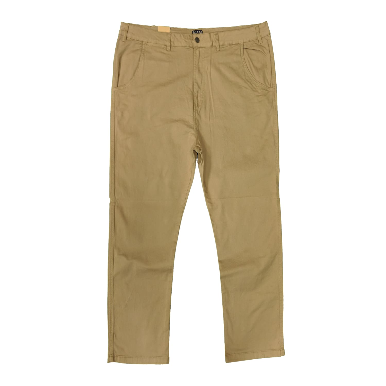 Kam Stretch Modern Chinos - KBS 261 - Stone 1