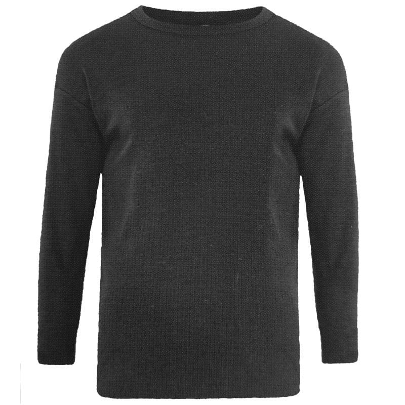 Kam Thermal Long Sleeve T-Shirt - KBS832 - Charcoal 1