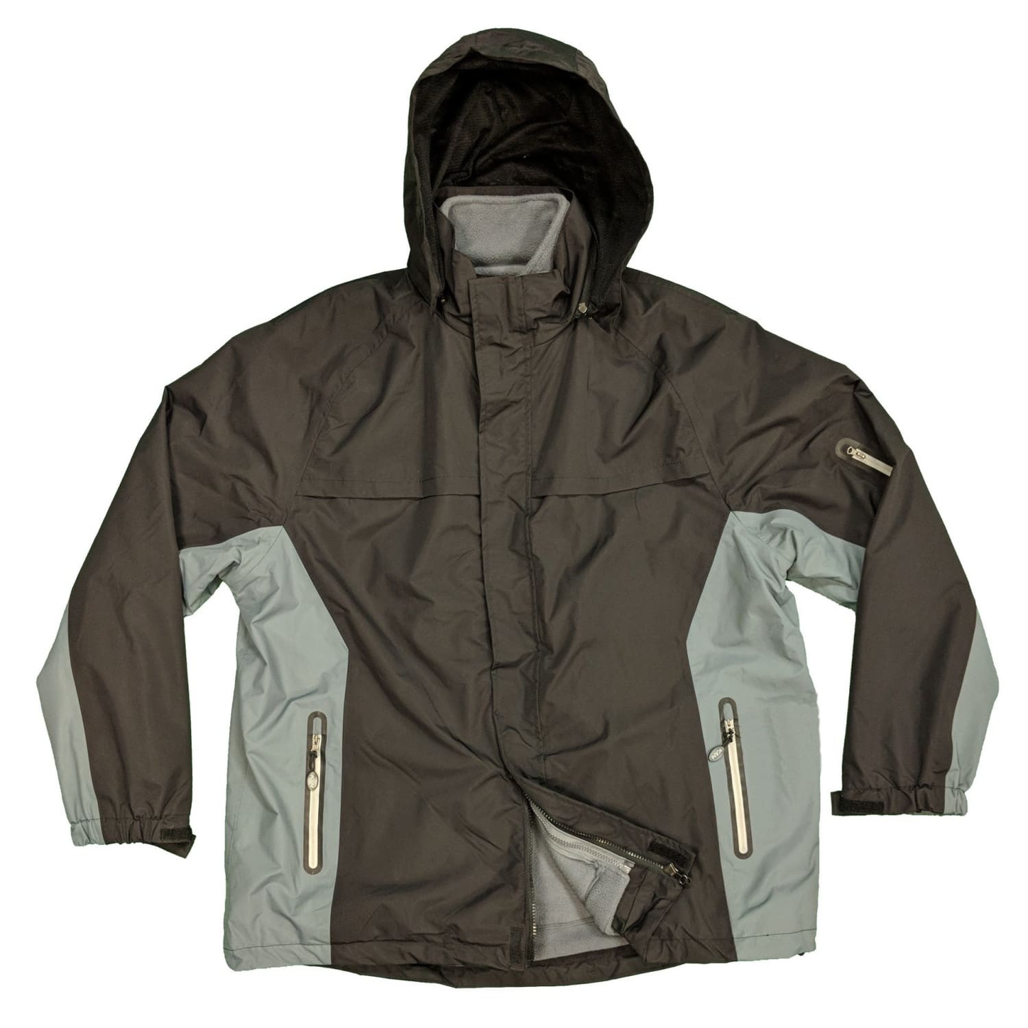 Kam Waterproof Fleece Lined Coat - KBS KV45 - Black 1