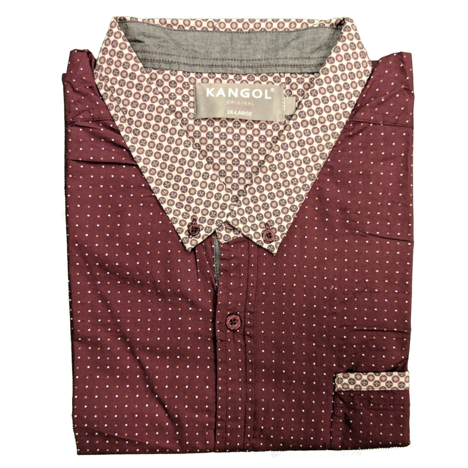 Kangol S/S Shirt - K605432 - Mahogany 1