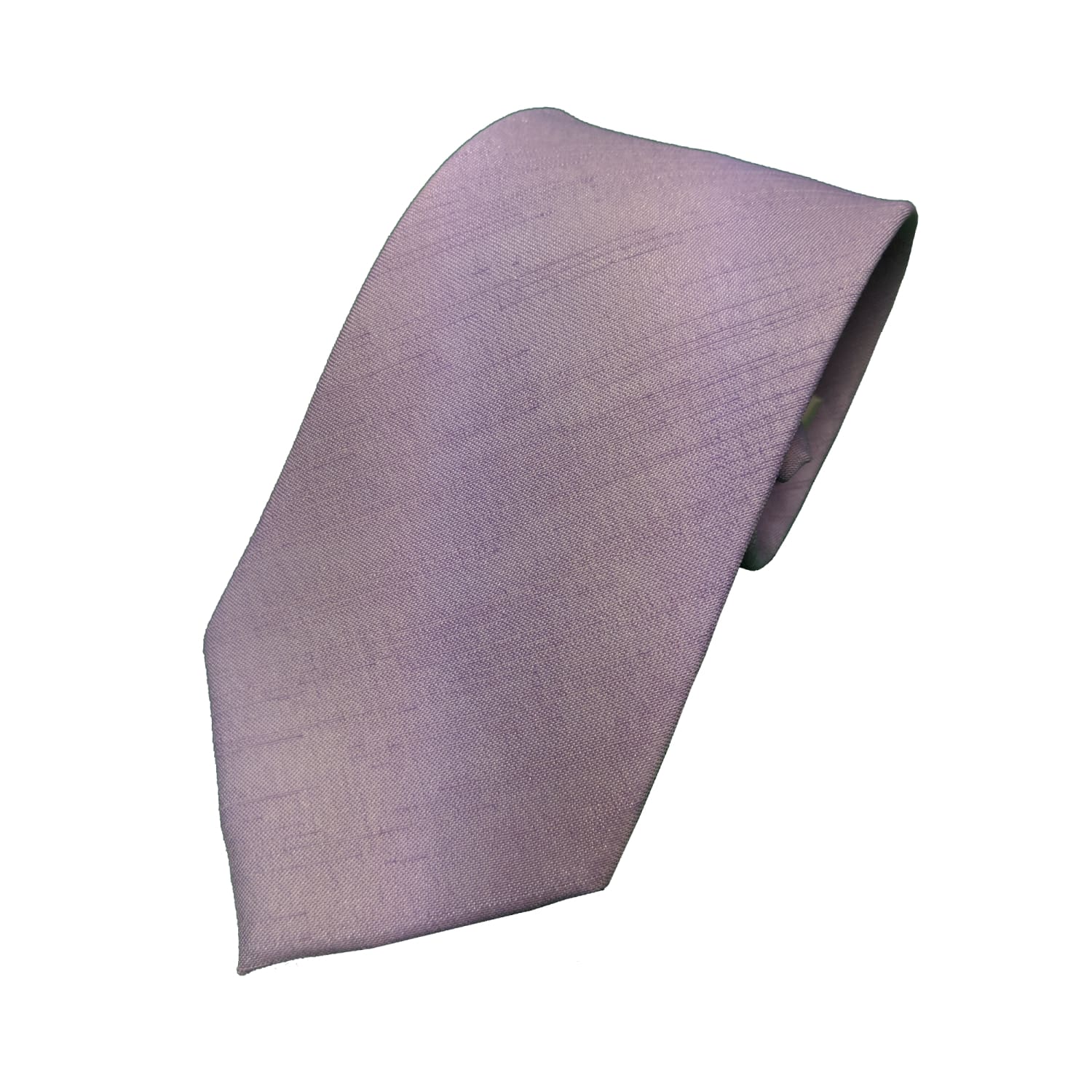 Kensington Clip-On Tie - Douppioni - Lilac 1