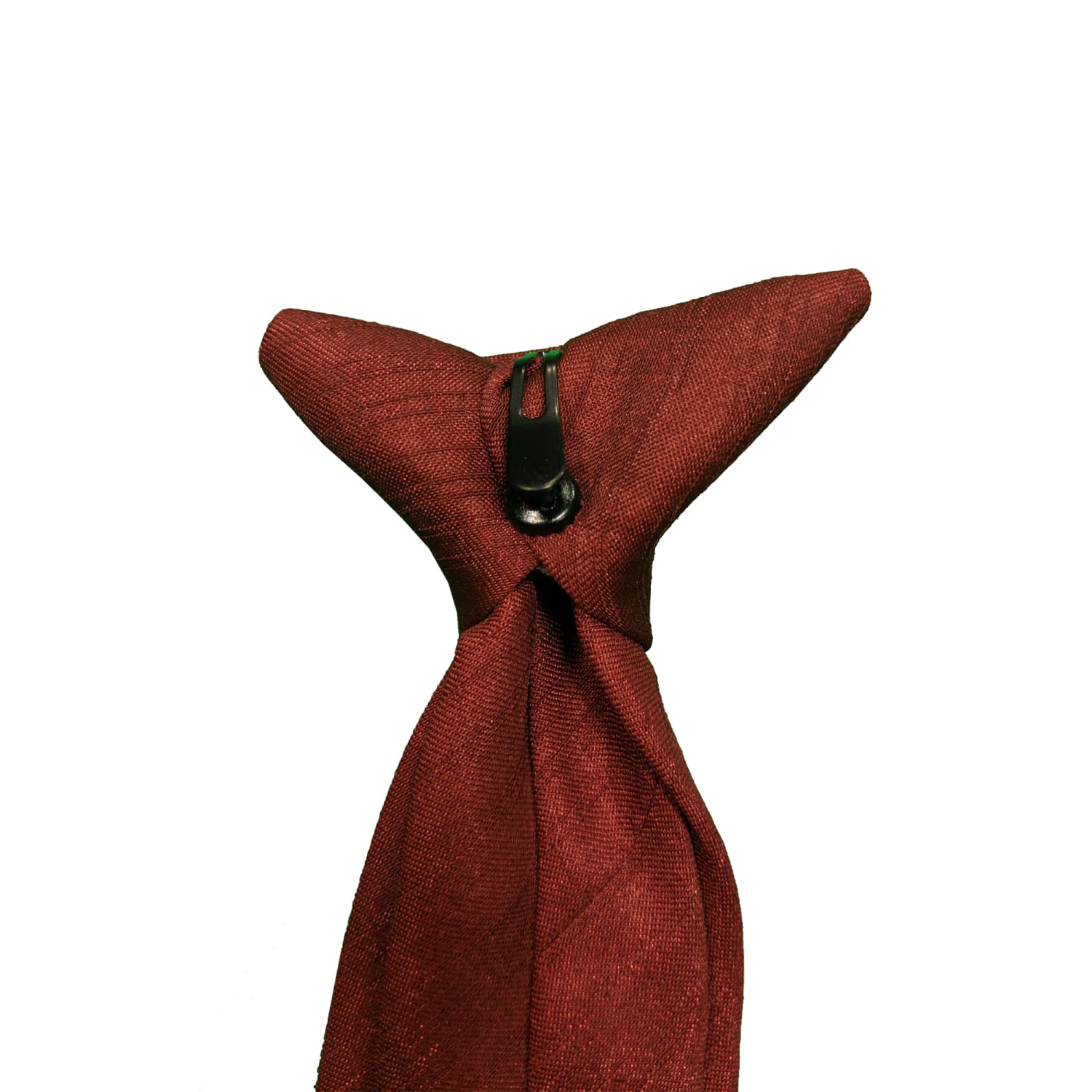 Kensington Clip-On Tie - Douppioni - Maroon 4