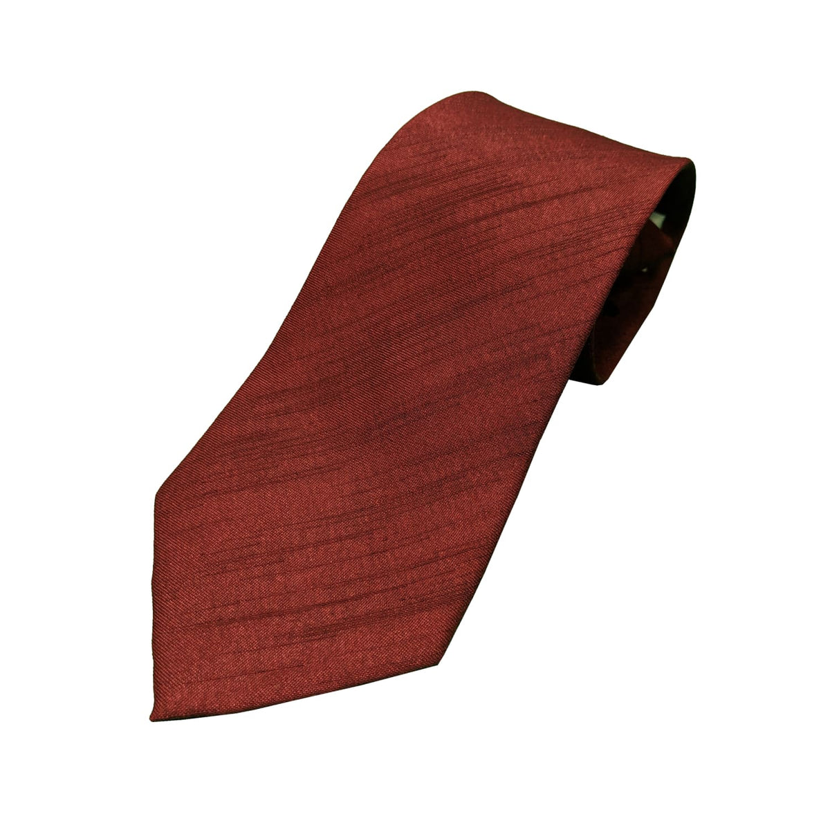 Kensington Clip-On Tie - Douppioni - Maroon 1