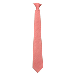 Kensington Clip-On Tie - Douppioni - Pink 5