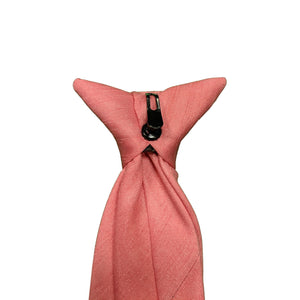 Kensington Clip-On Tie - Douppioni - Pink 4