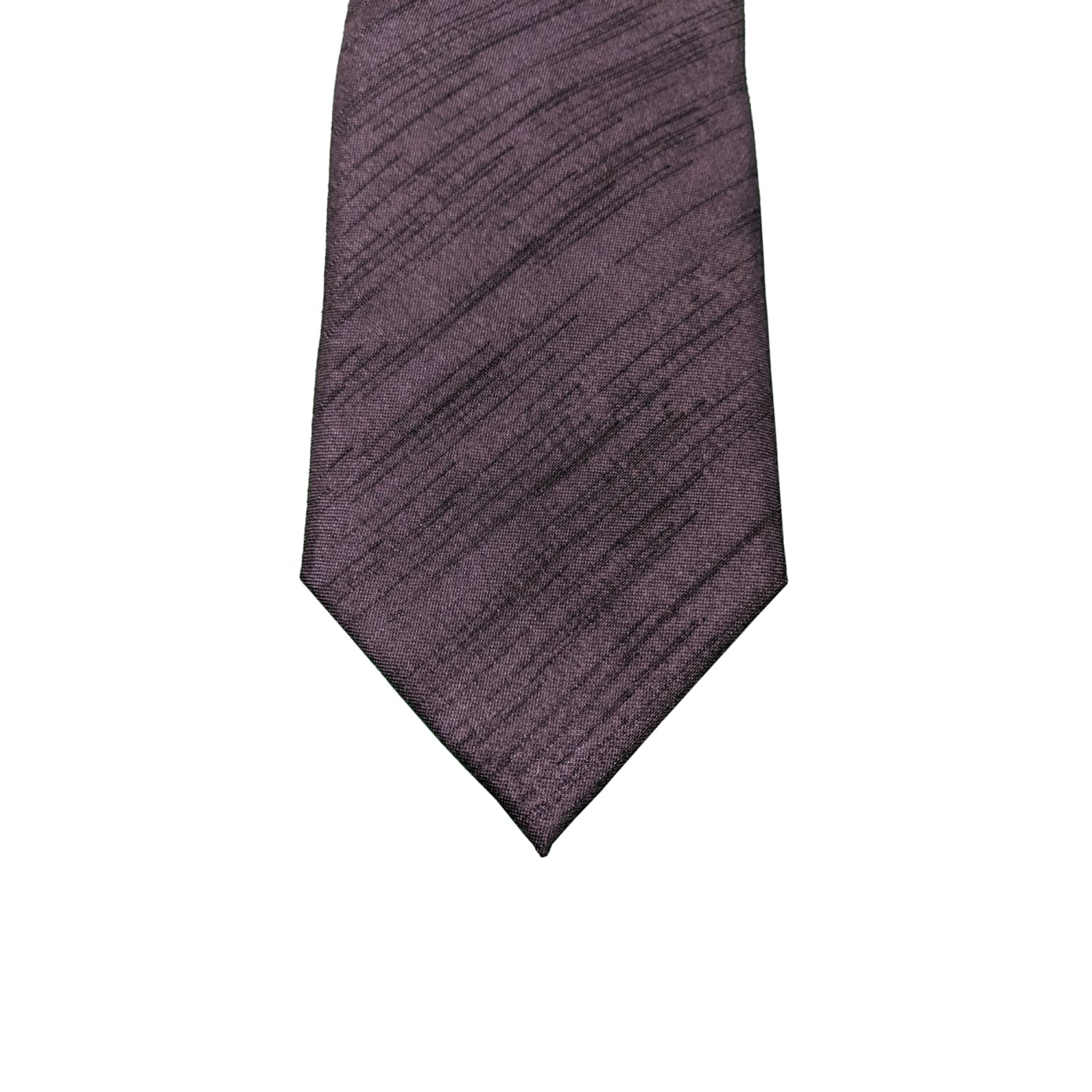 Kensington Clip-On Tie - Douppioni - Purple 2