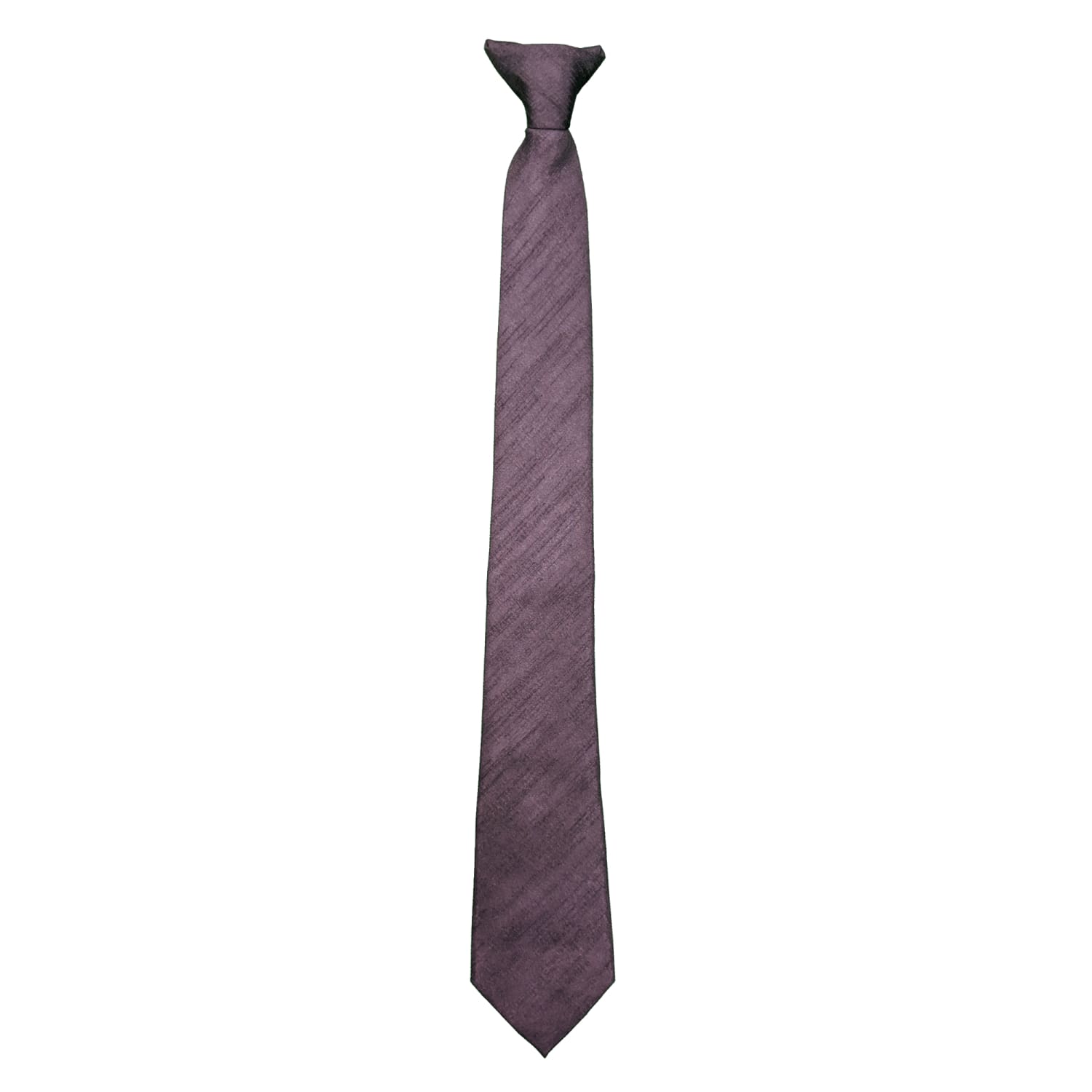 Kensington Clip-On Tie - Douppioni - Purple 5