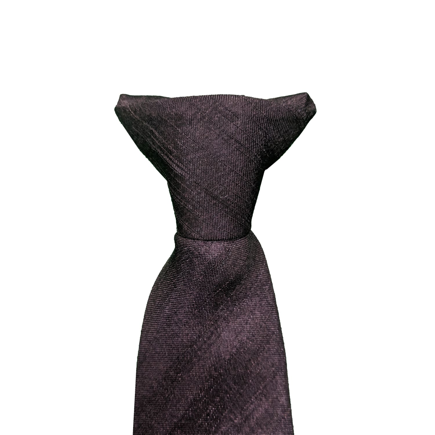 Kensington Clip-On Tie - Douppioni - Purple 3