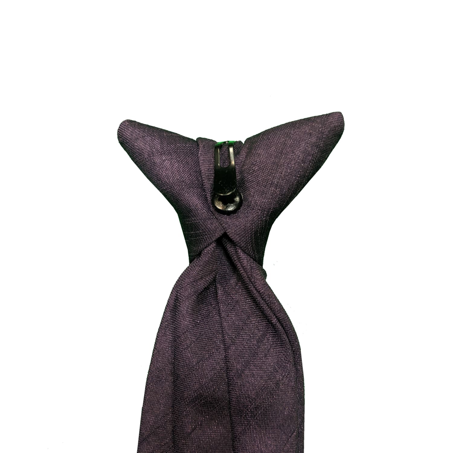 Kensington Clip-On Tie - Douppioni - Purple 4