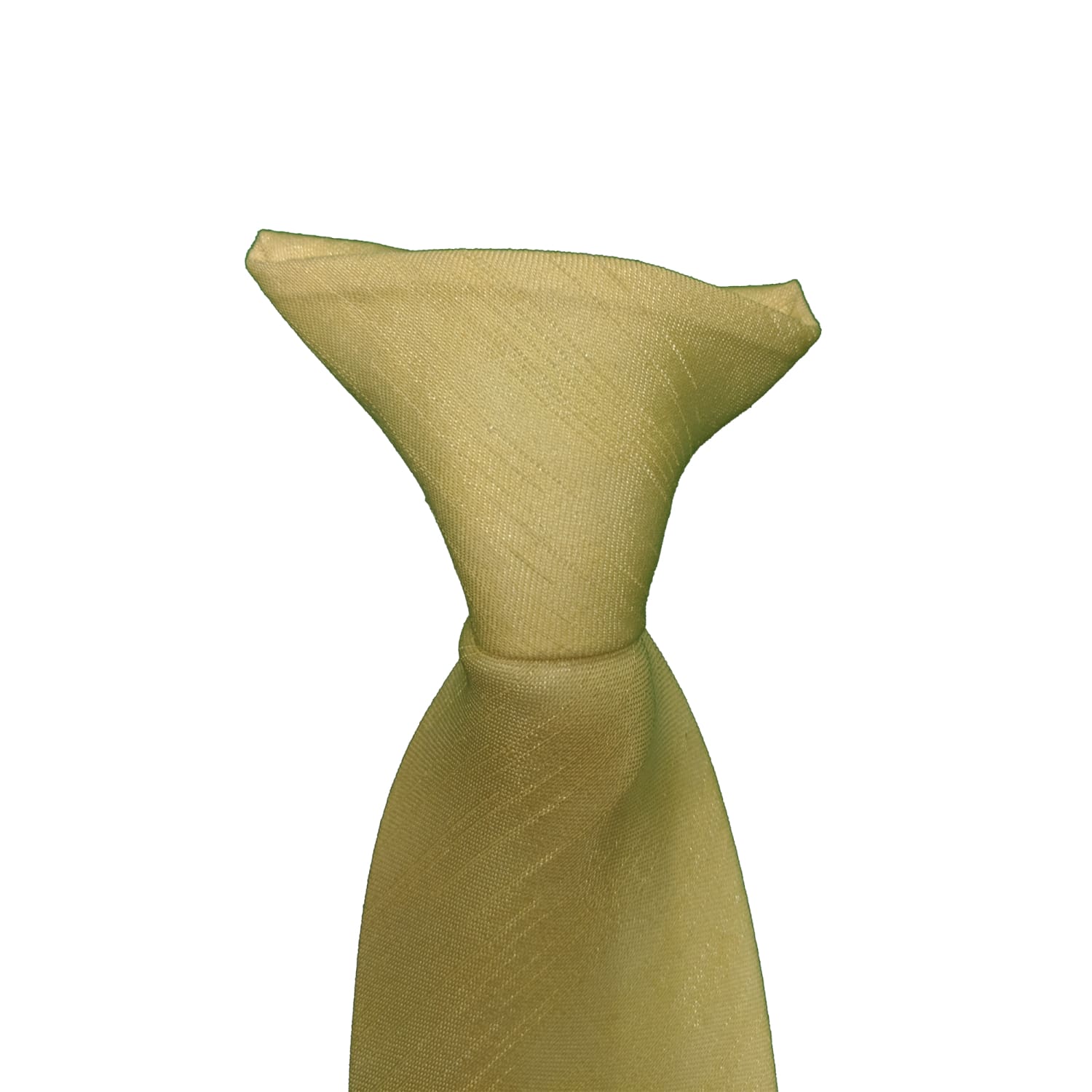 Kensington Clip-On Tie - Douppioni - Yellow 3