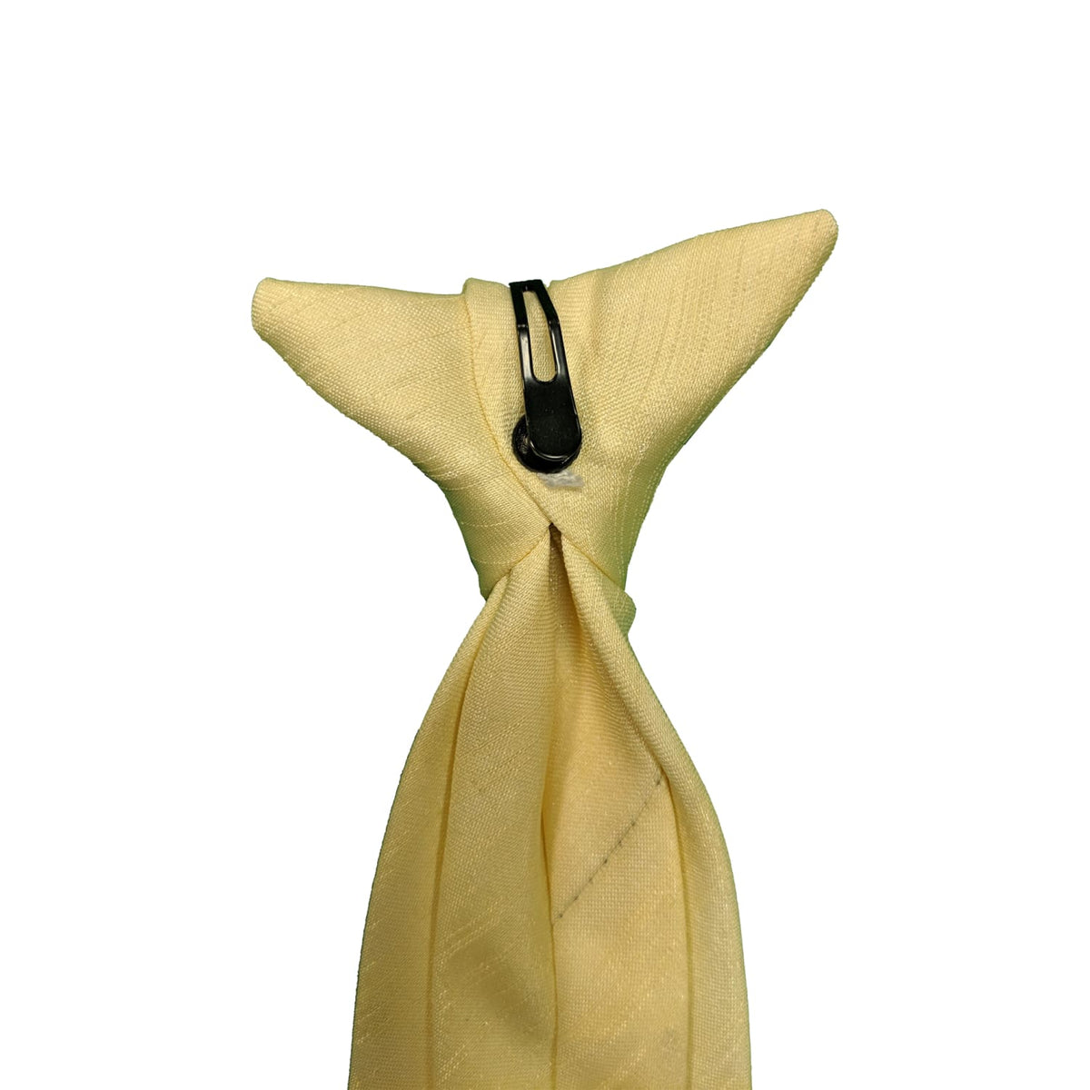 Kensington Clip-On Tie - Douppioni - Yellow 4