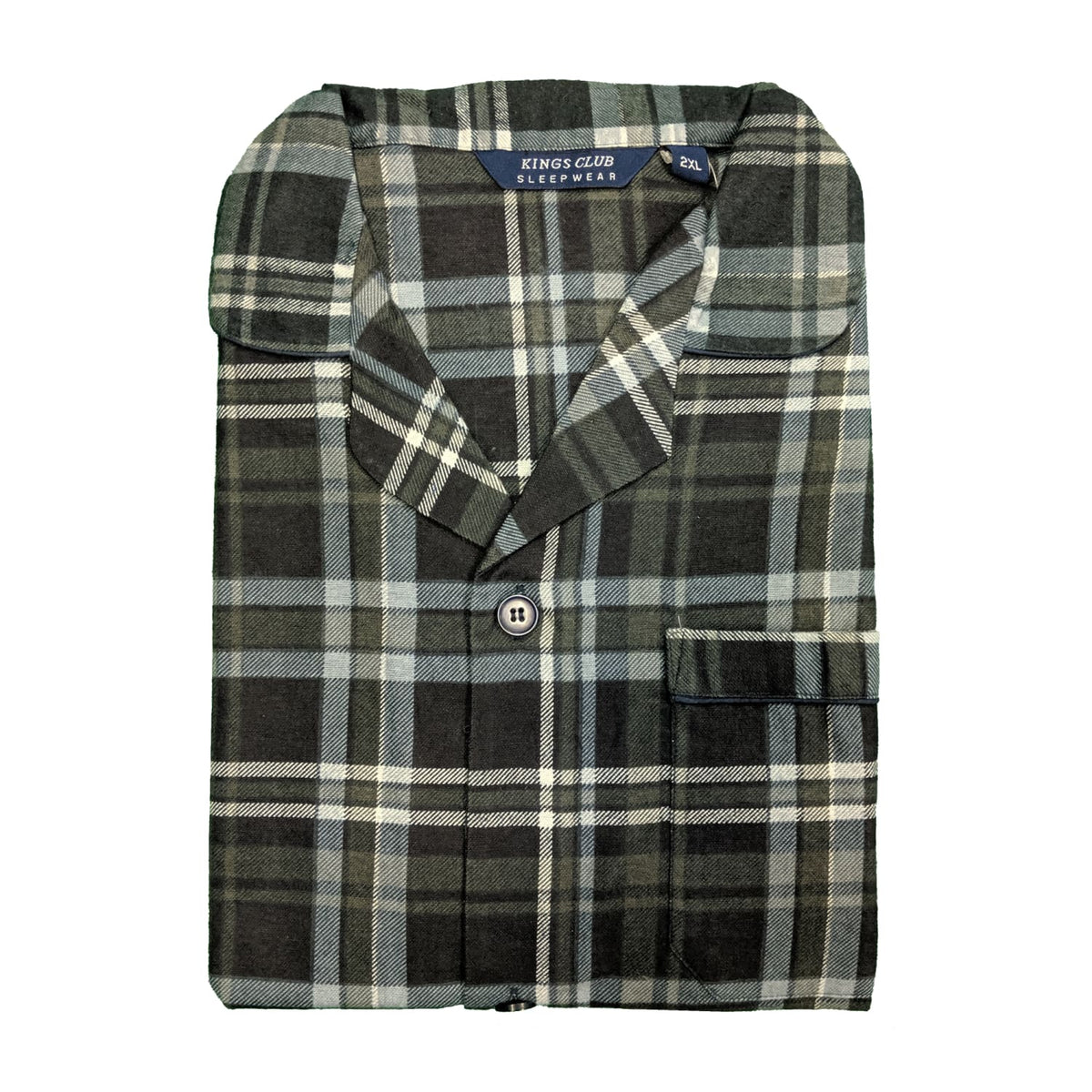 Kings Club PJs (Shirt & Trousers) - 199336 - Charcoal 2