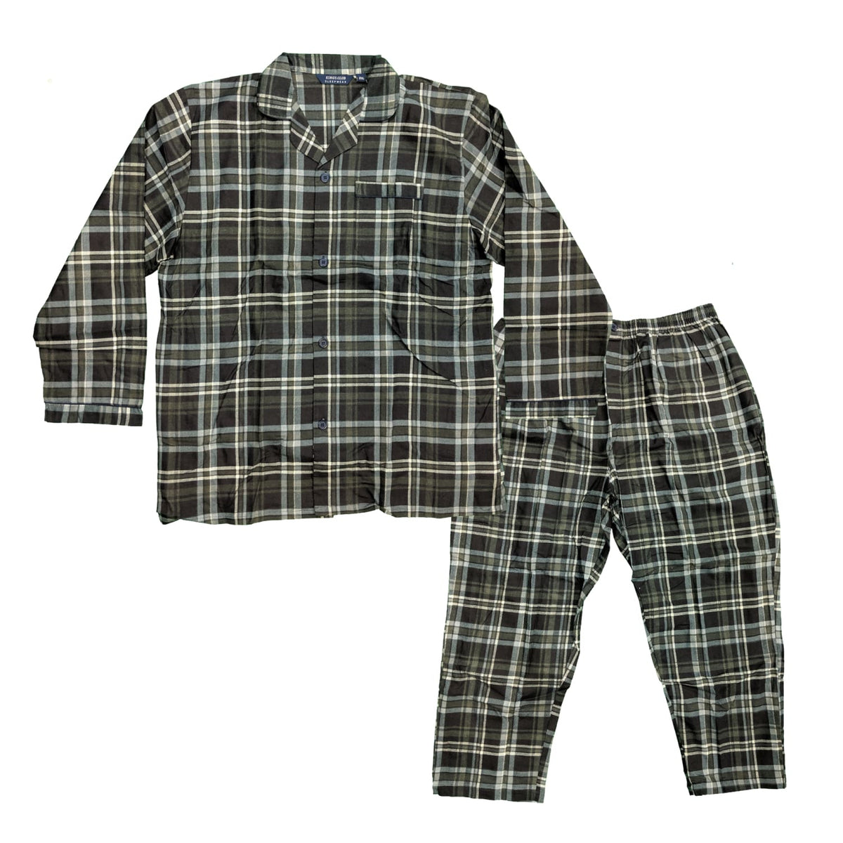 Kings Club PJs (Shirt &amp; Trousers) - 199336 - Charcoal 1