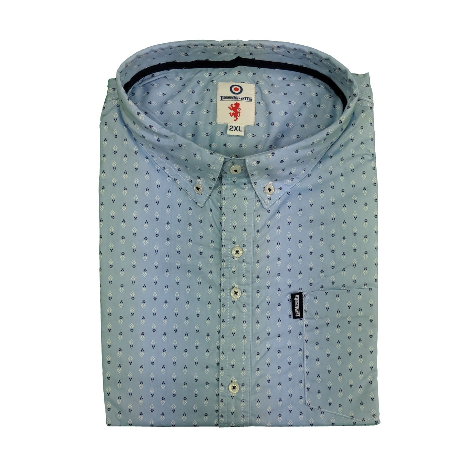 Lambretta S/S Shirt - YM940 - Sky Blue 1