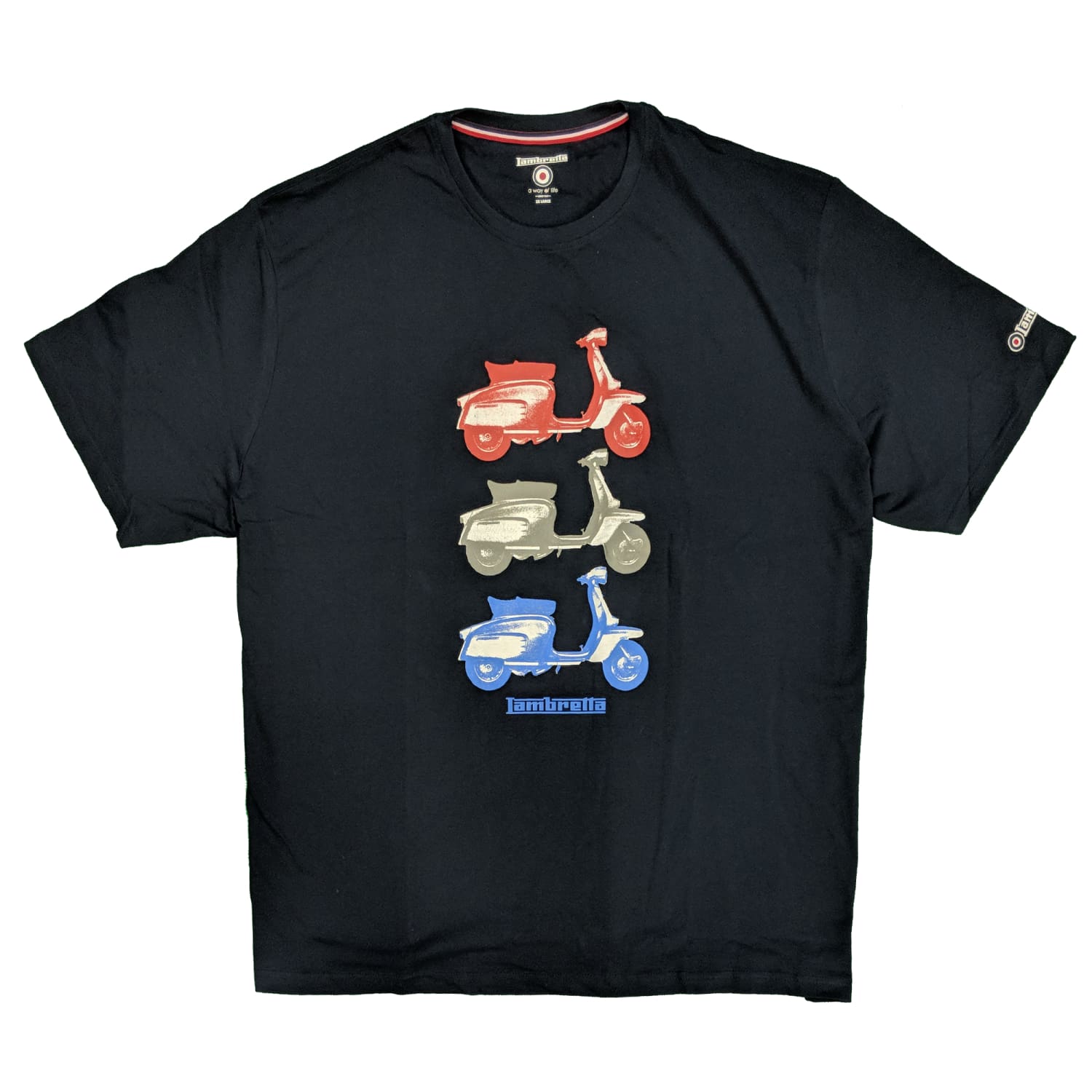 Lambretta T-Shirt (Extra Tall) - Scooter Tee - SS3591 - Navy 1