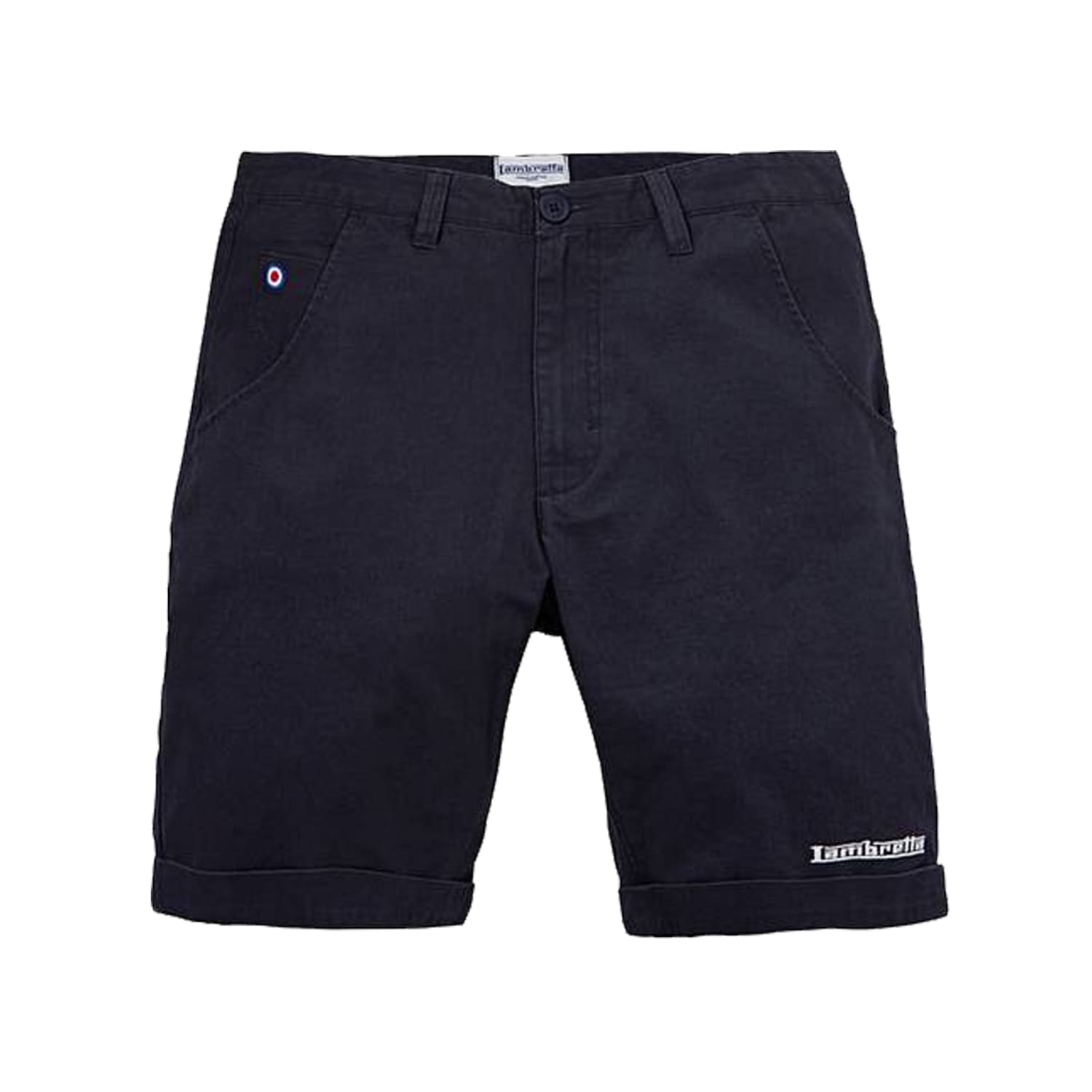 Lambretta Turn Up Chino Shorts - YM952 - Navy 1